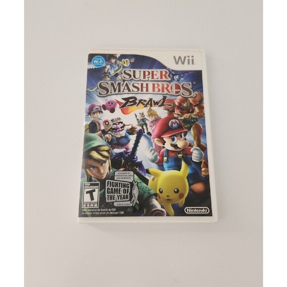 Super Mario Smash Bros Brawl (Nintendo Wii, 2008) Excellent